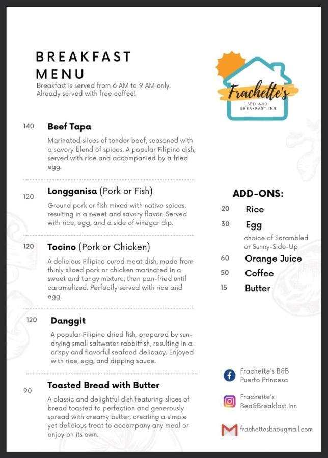 Frachette'S Bed & Breakfast 公主港 外观 照片